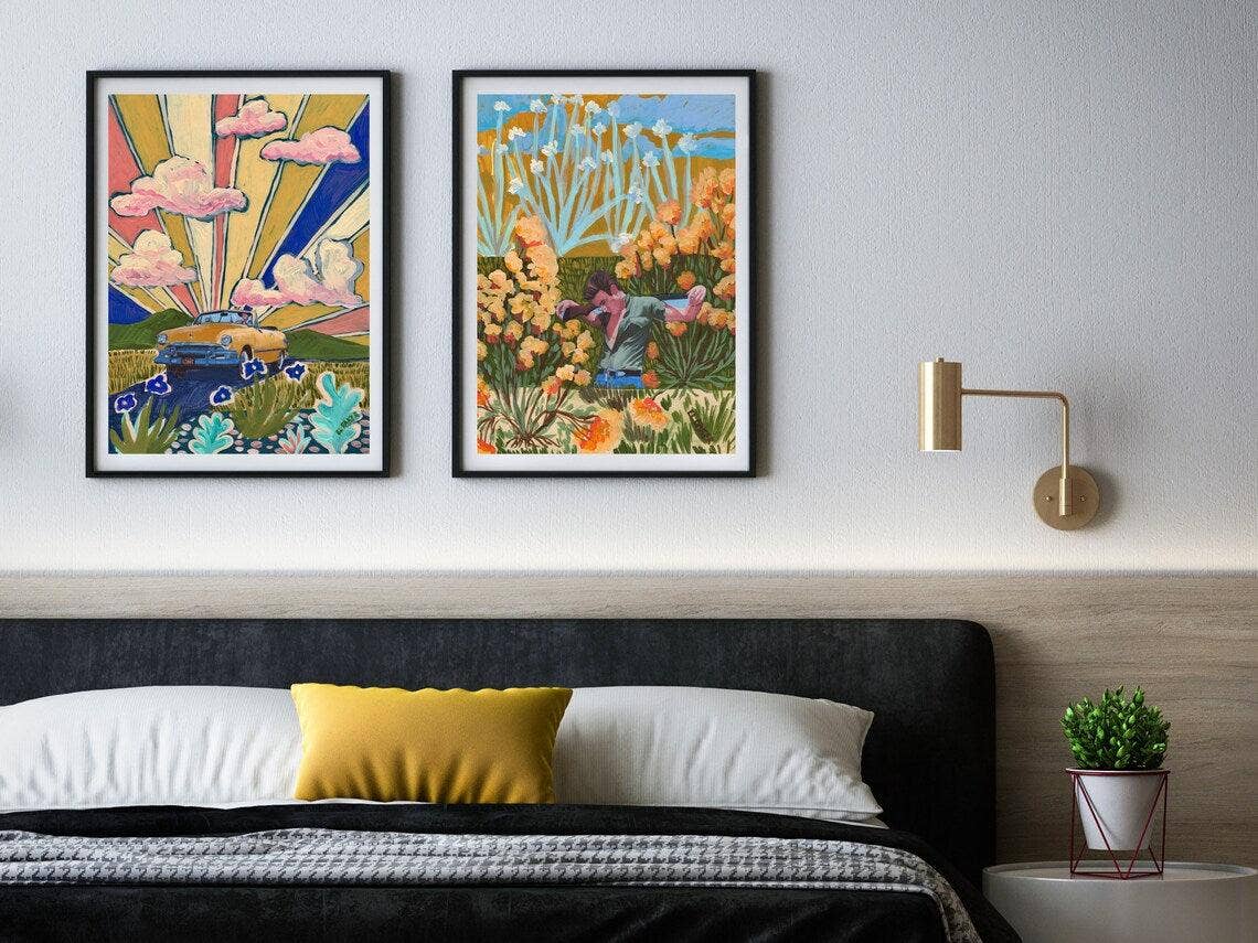 James Dean Desert Plants Print