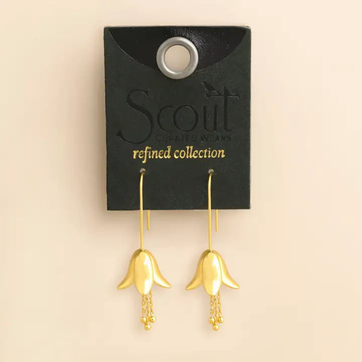 Refined Lily Drop Earring - Gold