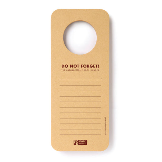 Unforgettable Doorhanger | Door Hanging Reminder Pad