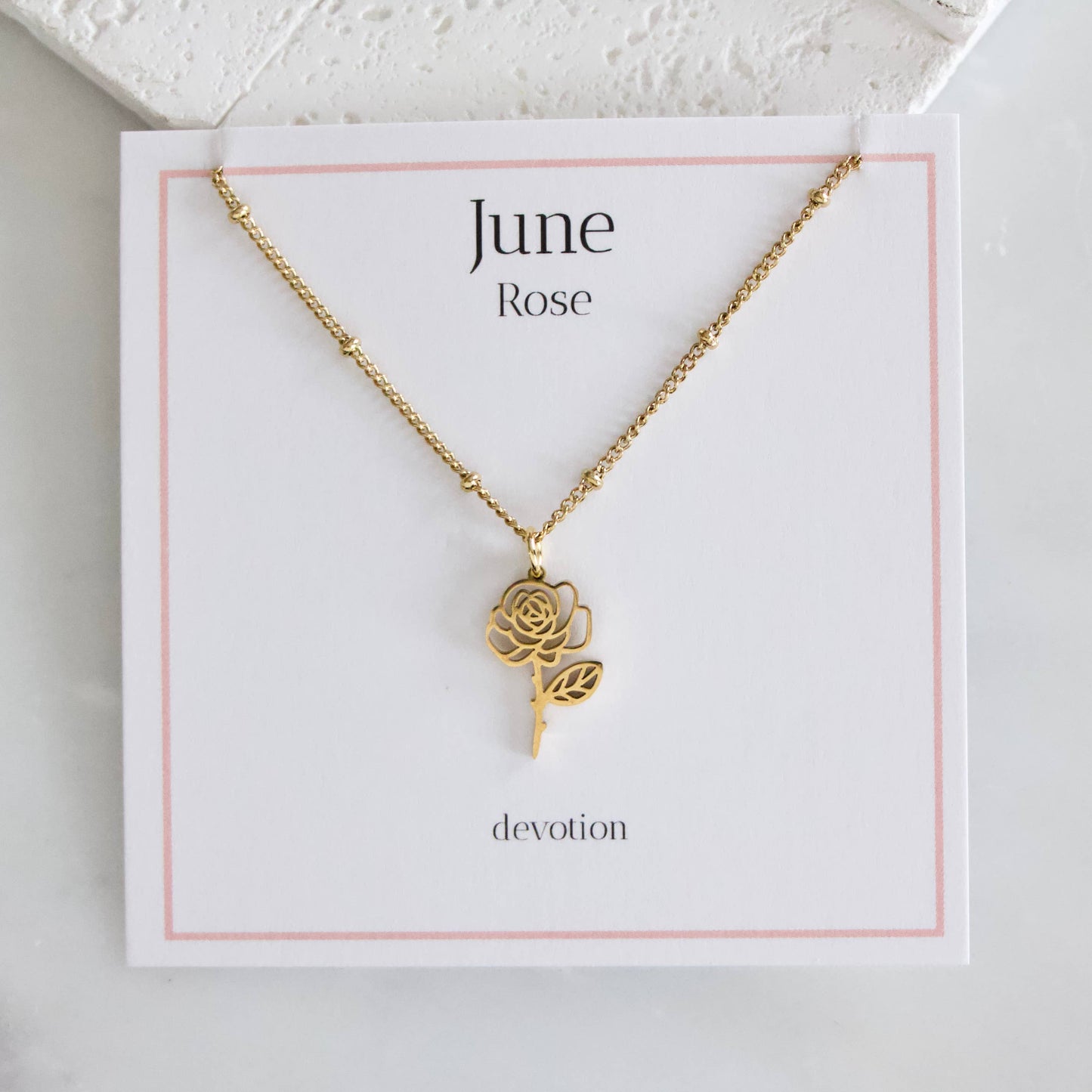 Birth Month Flower Necklaces