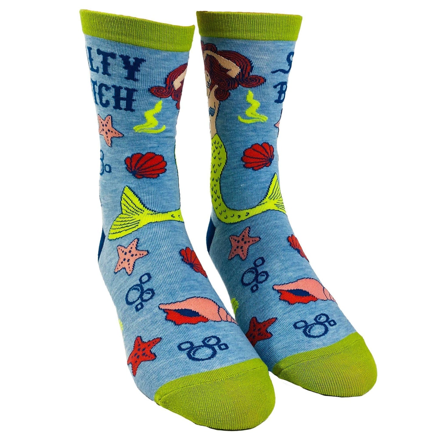 Women's Salty Bitch Socks Vacation Sock for Women Mermaid