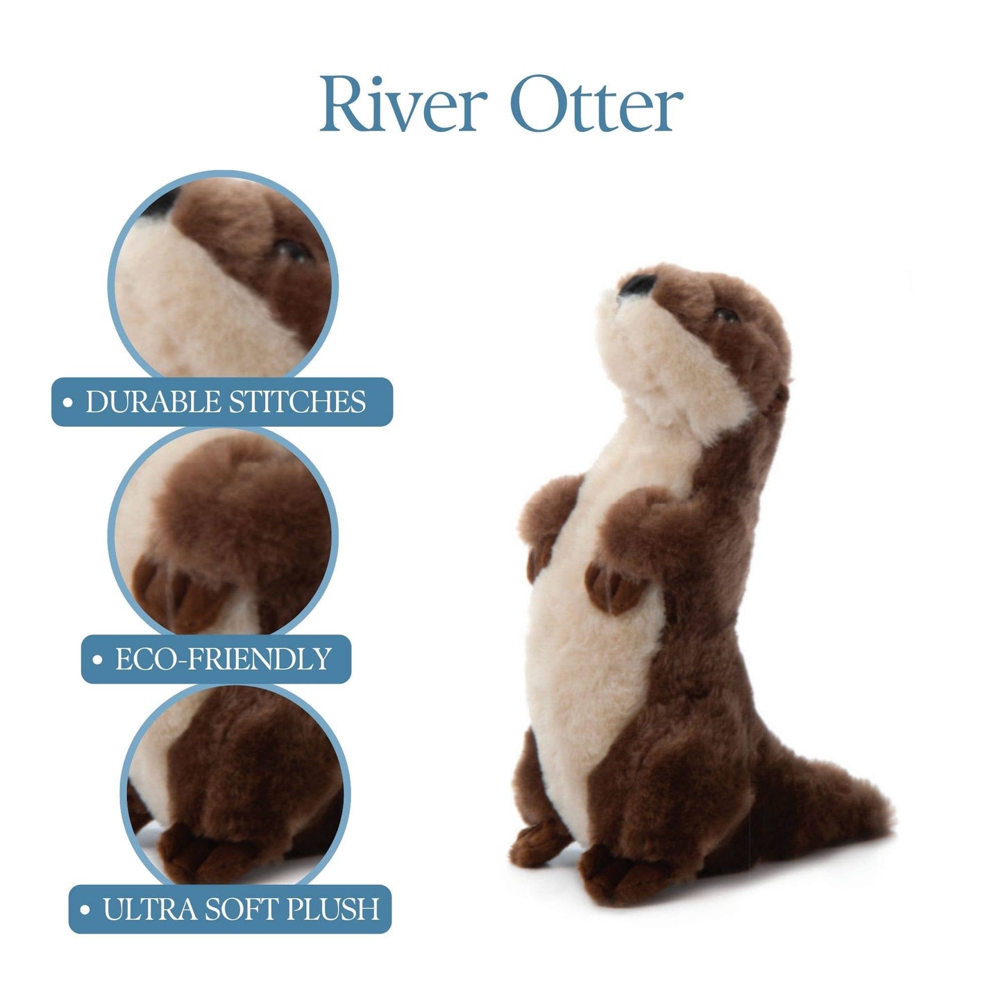 10" (25cm) Wild Onez River Otter Stuffed Animal