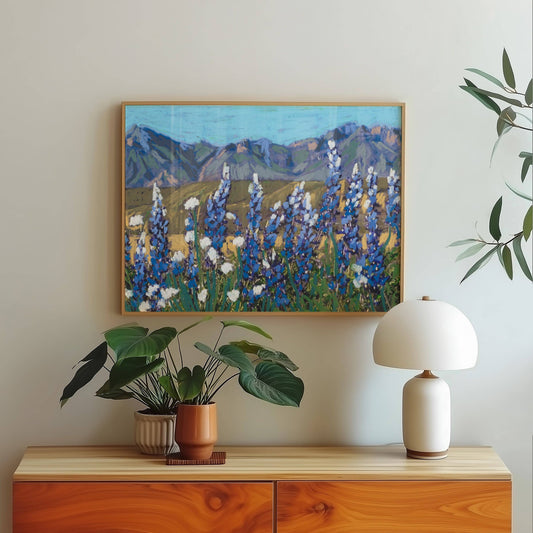Bluebonnets Big Bend National Park Art Print: 11×14 inches