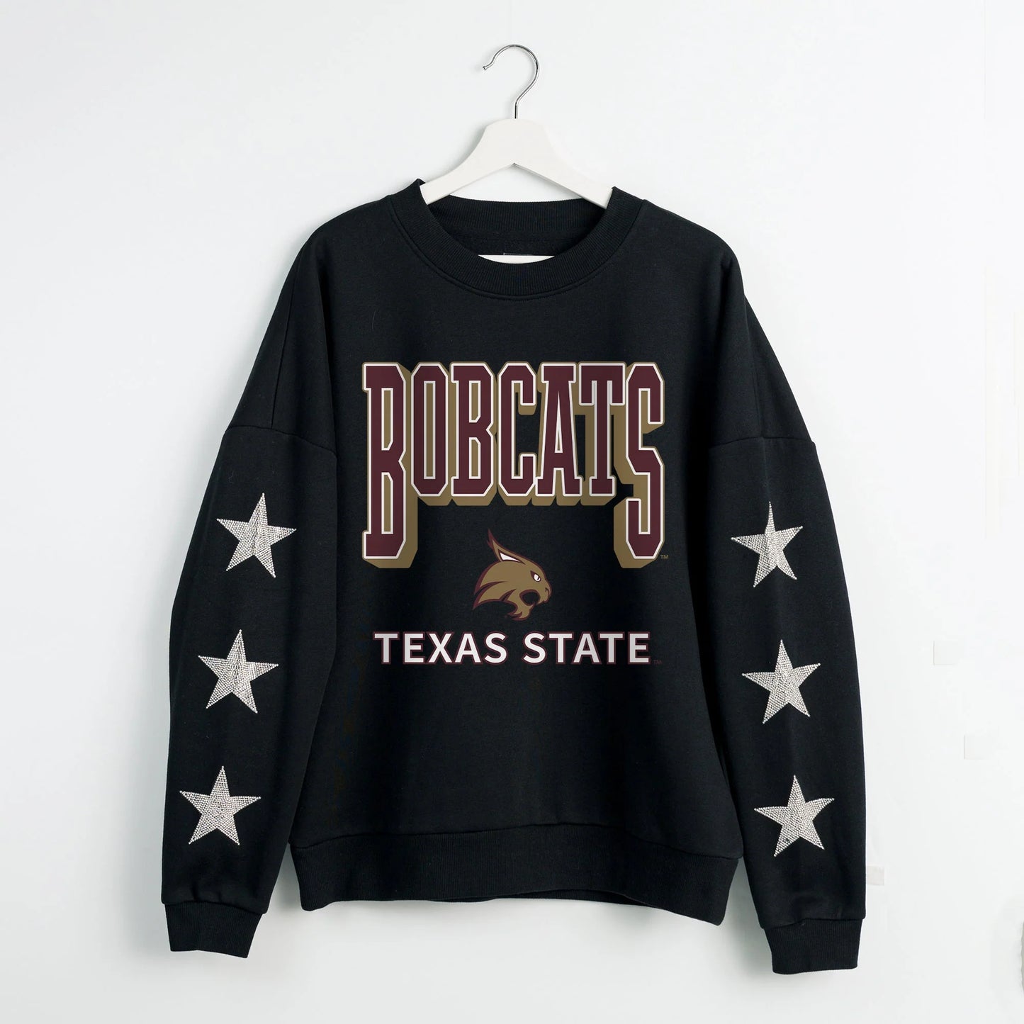 Gameday Texas State Star Sleeve Pullover Sweatshirt