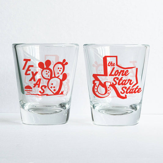 Texas Shot Glass (Red)