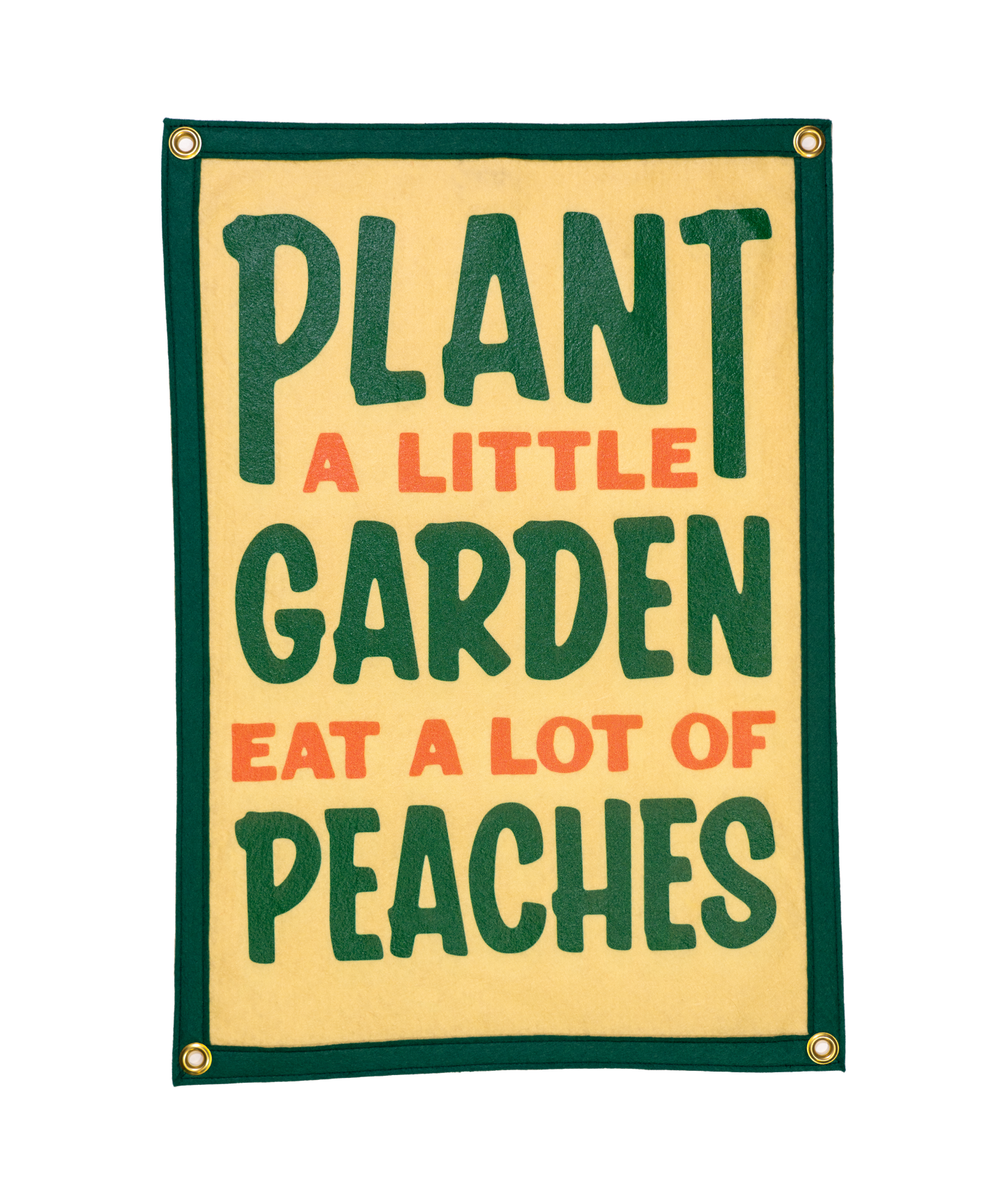 Plant A Little Garden Eat A Lot Of Peaches Camp Flag • John Prine x Oxford Pennant