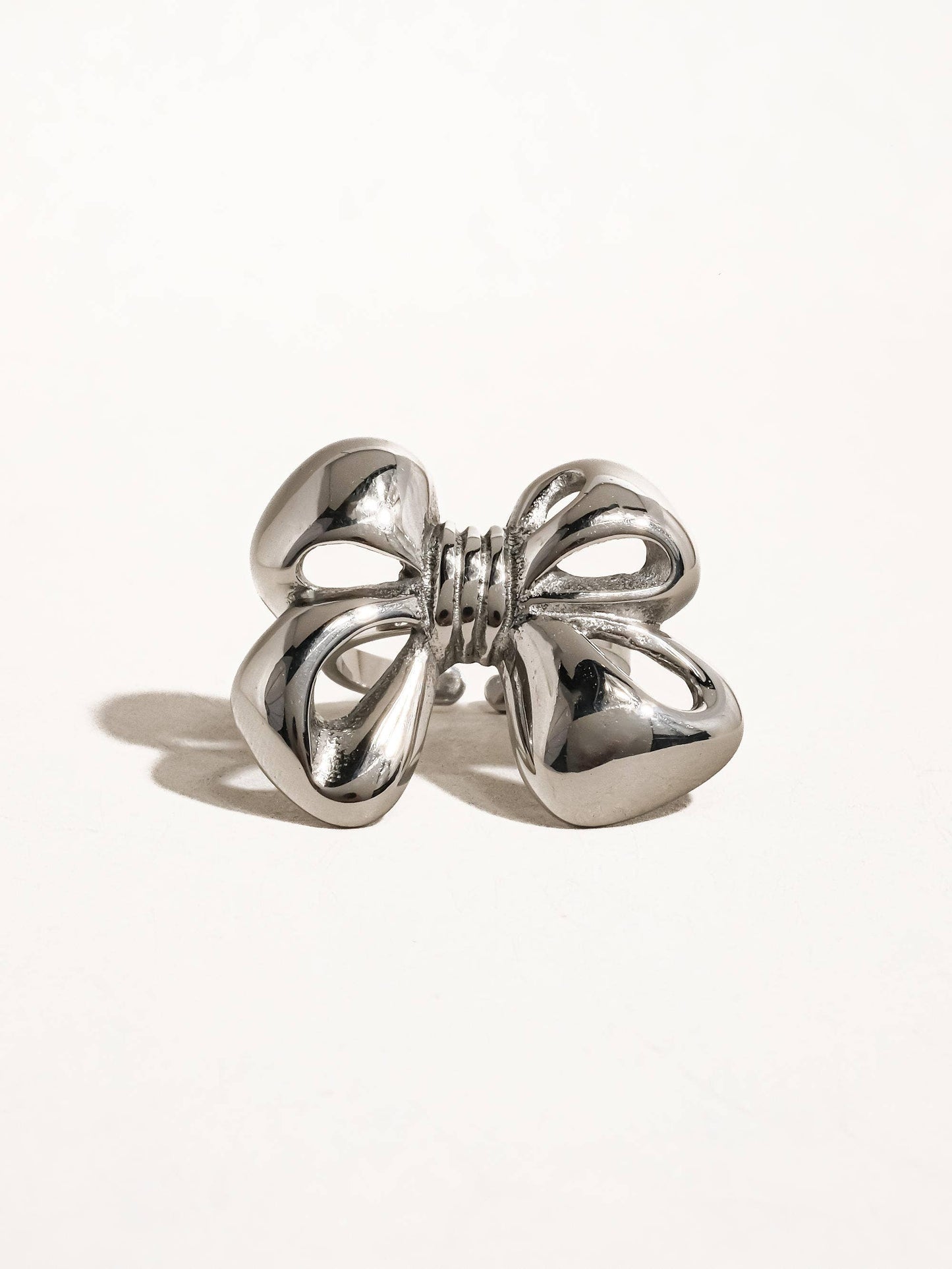 Ronda Silver Bow Adjustable Ring