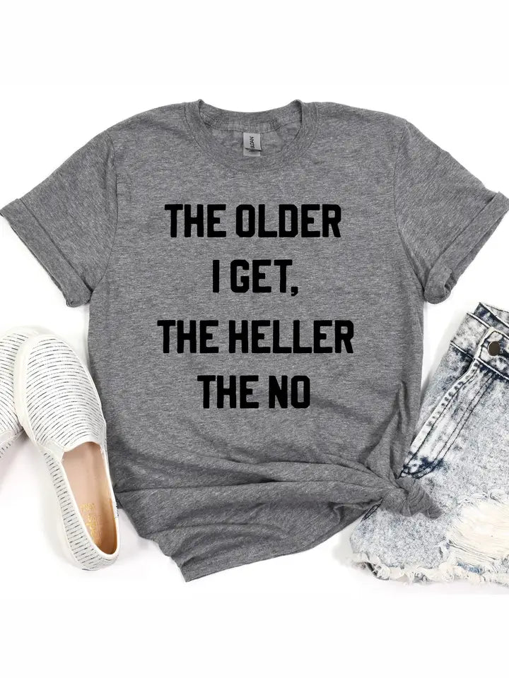 The Older I get the Heller the No