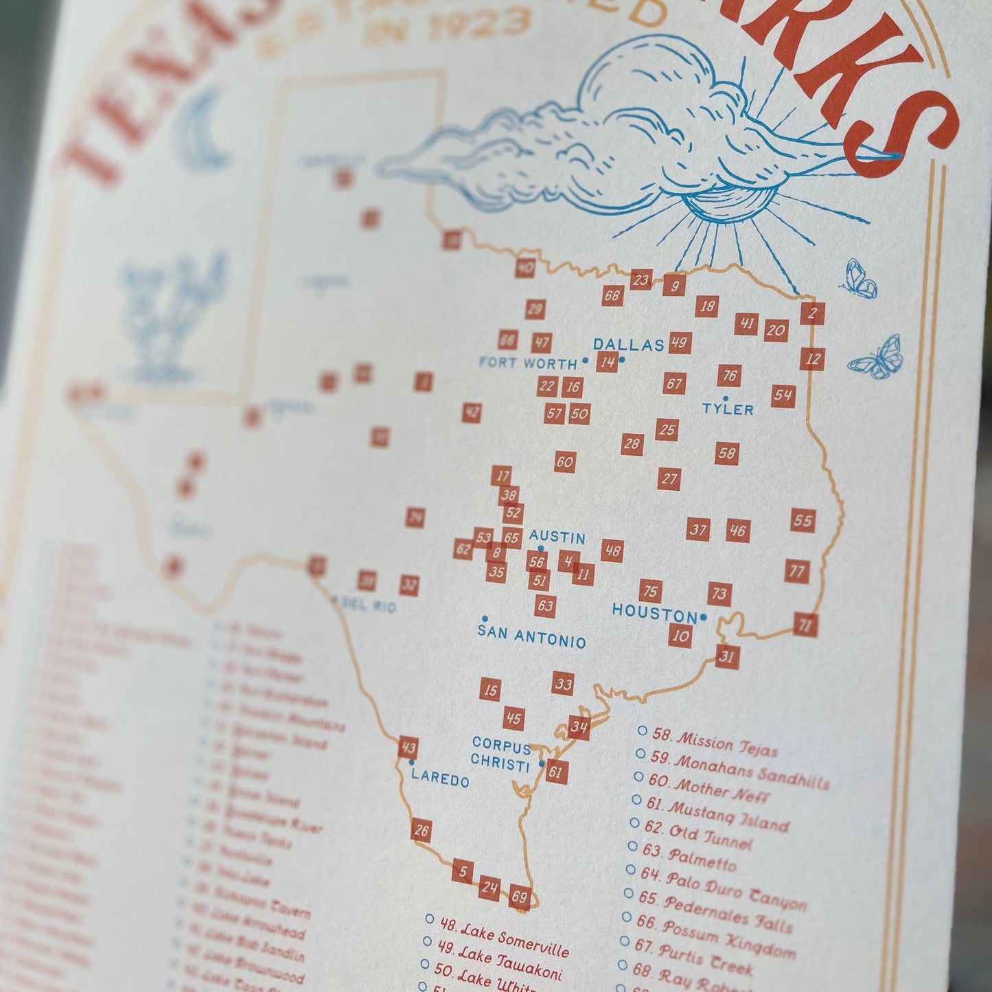 Texas State Park Map