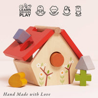 Woodland Bird House Shape Sorter