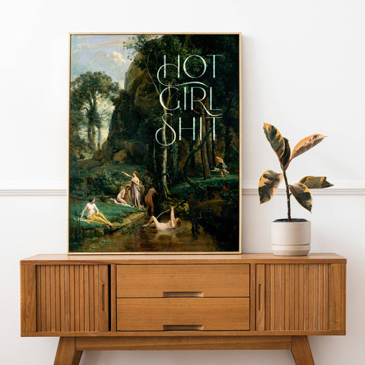 Hot Girl Shit Altered Classic Art Print