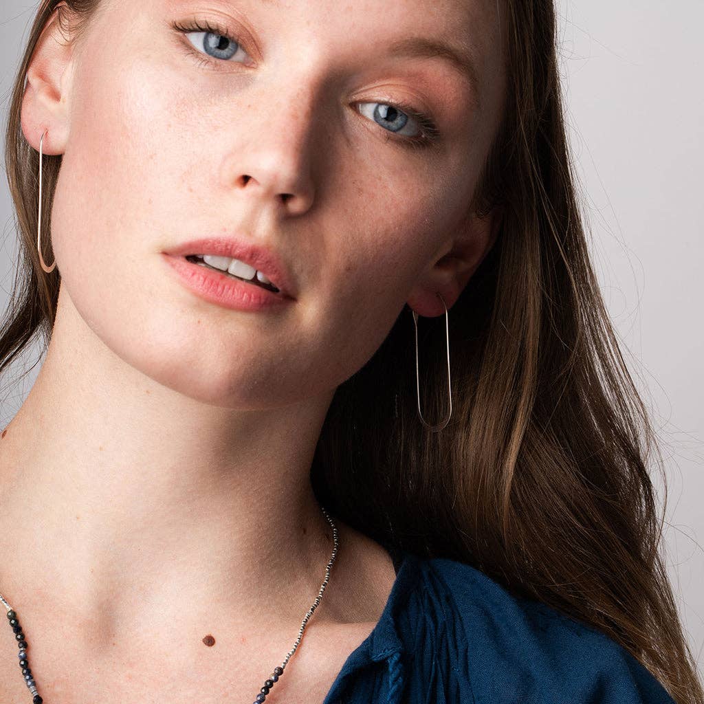 Refined Earring Collection - Cosmic Oval/Silver