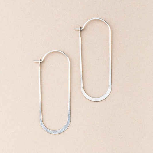 Refined Earring Collection - Cosmic Oval/Silver