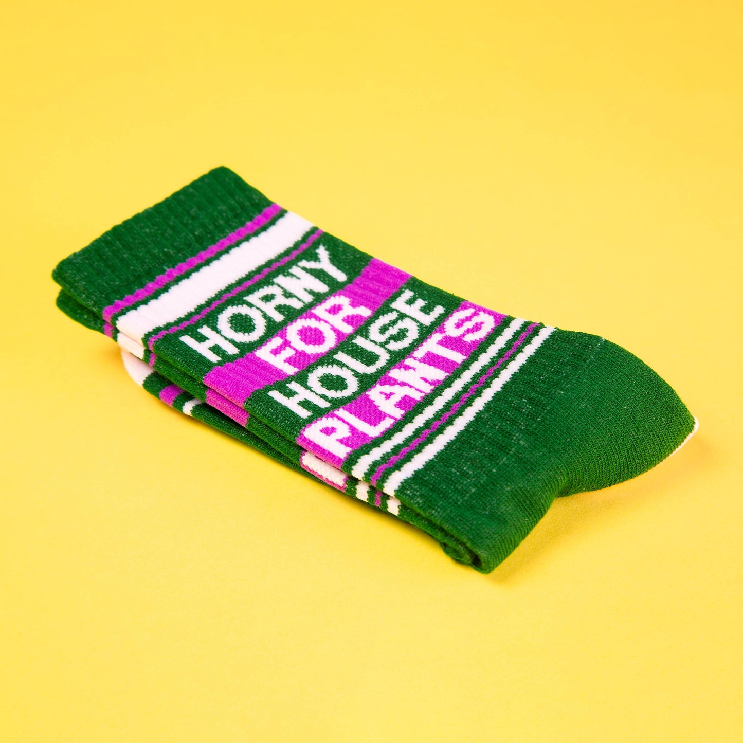 Horny For House Plants Gym Crew Socks