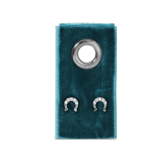 Horseshoe Studs on Velvet Gift Tag