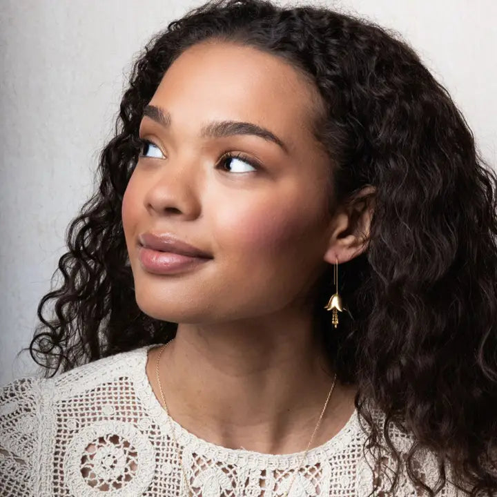 Refined Lily Drop Earring - Gold