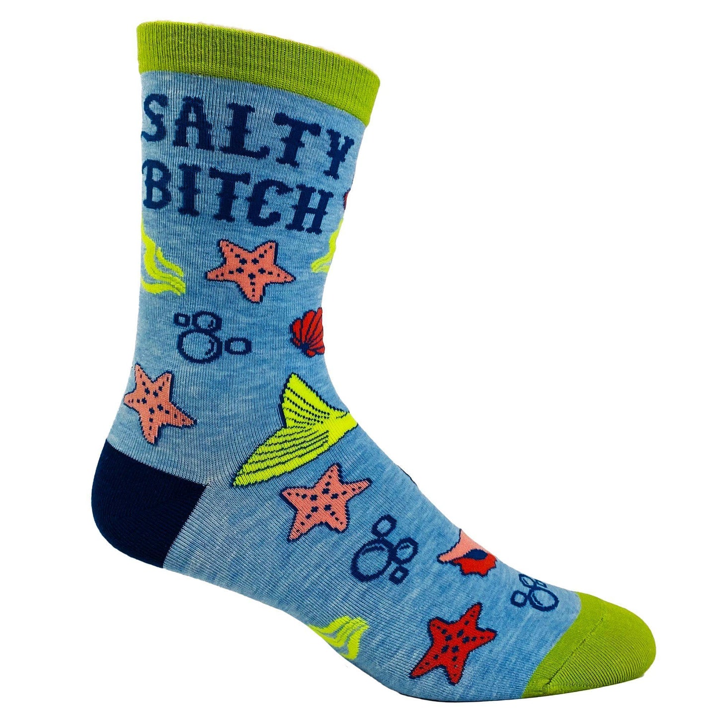 Women's Salty Bitch Socks Vacation Sock for Women Mermaid