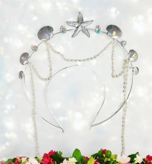 Mermaid Halo Crown, Seashell Halo Crown, Starfish Halo Crown
