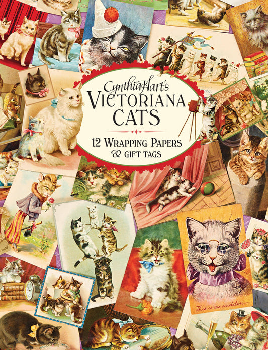 Cynthia Hart's Victoriana Cats Wrapping Papers & Tags