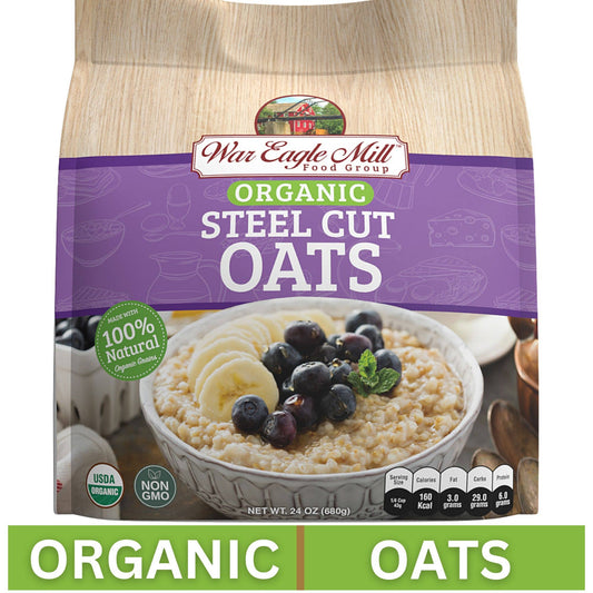 Steel Cut Oats, Organic 24 oz. Bag