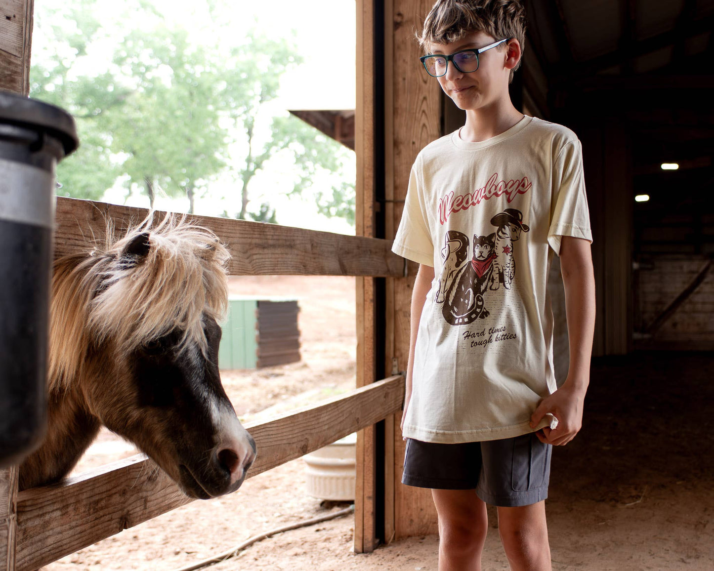 Meowboys Western Kids Tee