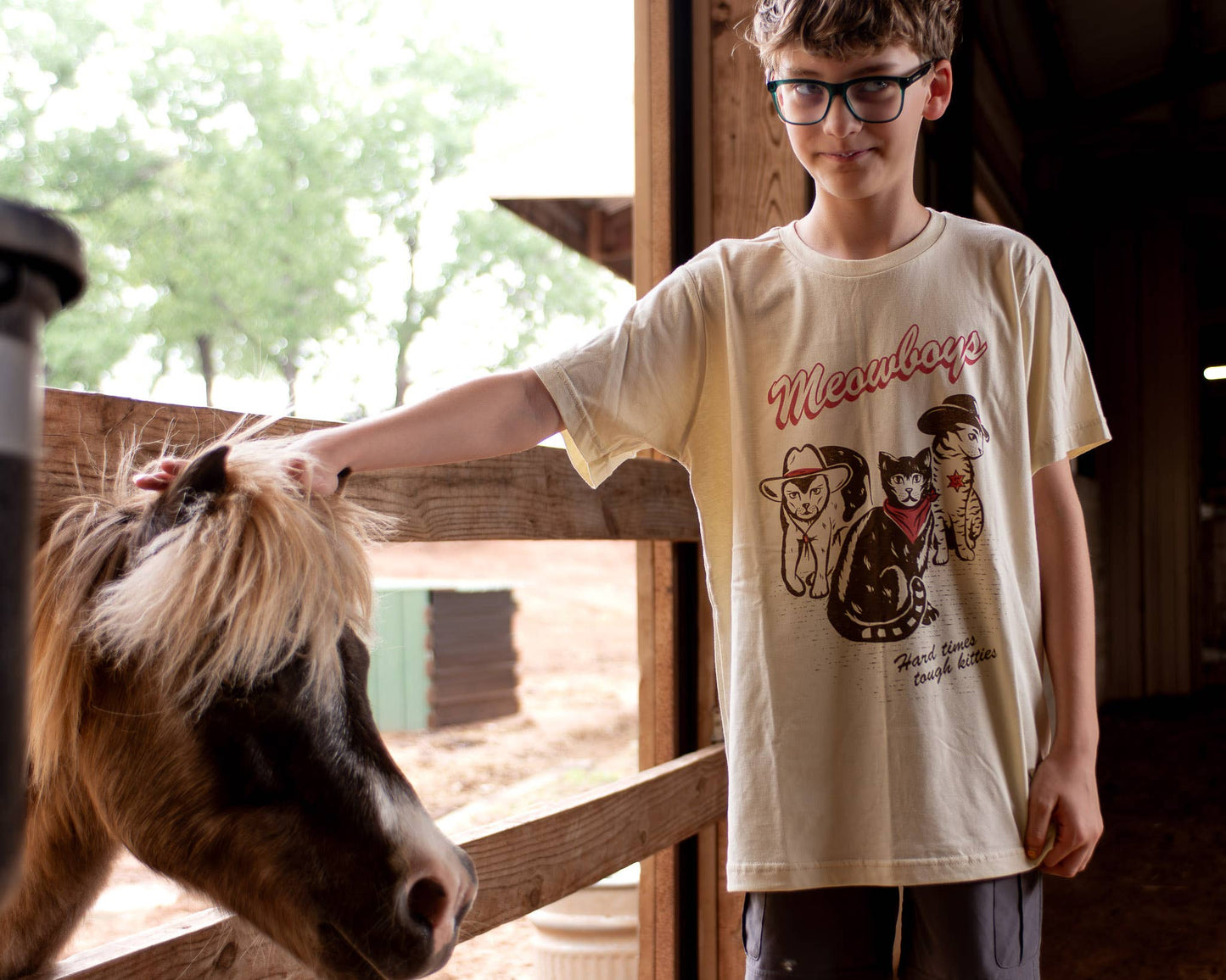 Meowboys Western Kids Tee