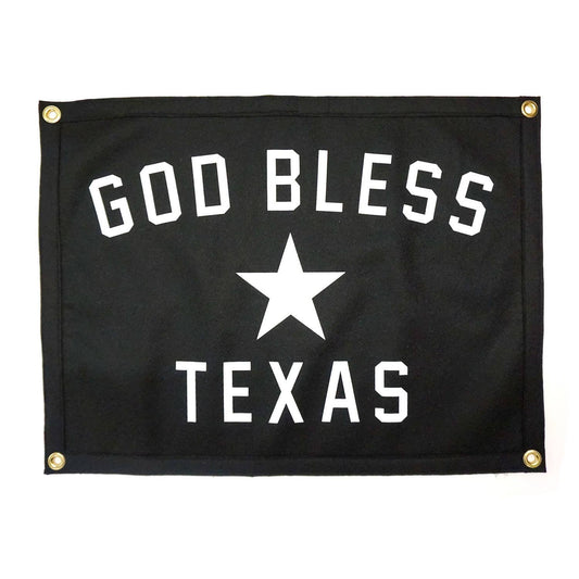 God Bless Texas Camp Flag • Manready Mercantile x Oxford Pennant Original