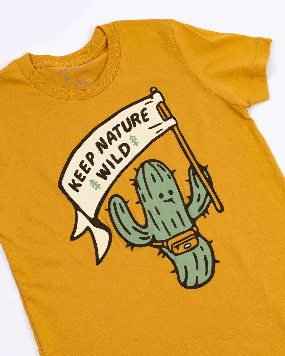 Happy Camper Saguaro Youth Tee | Mustard