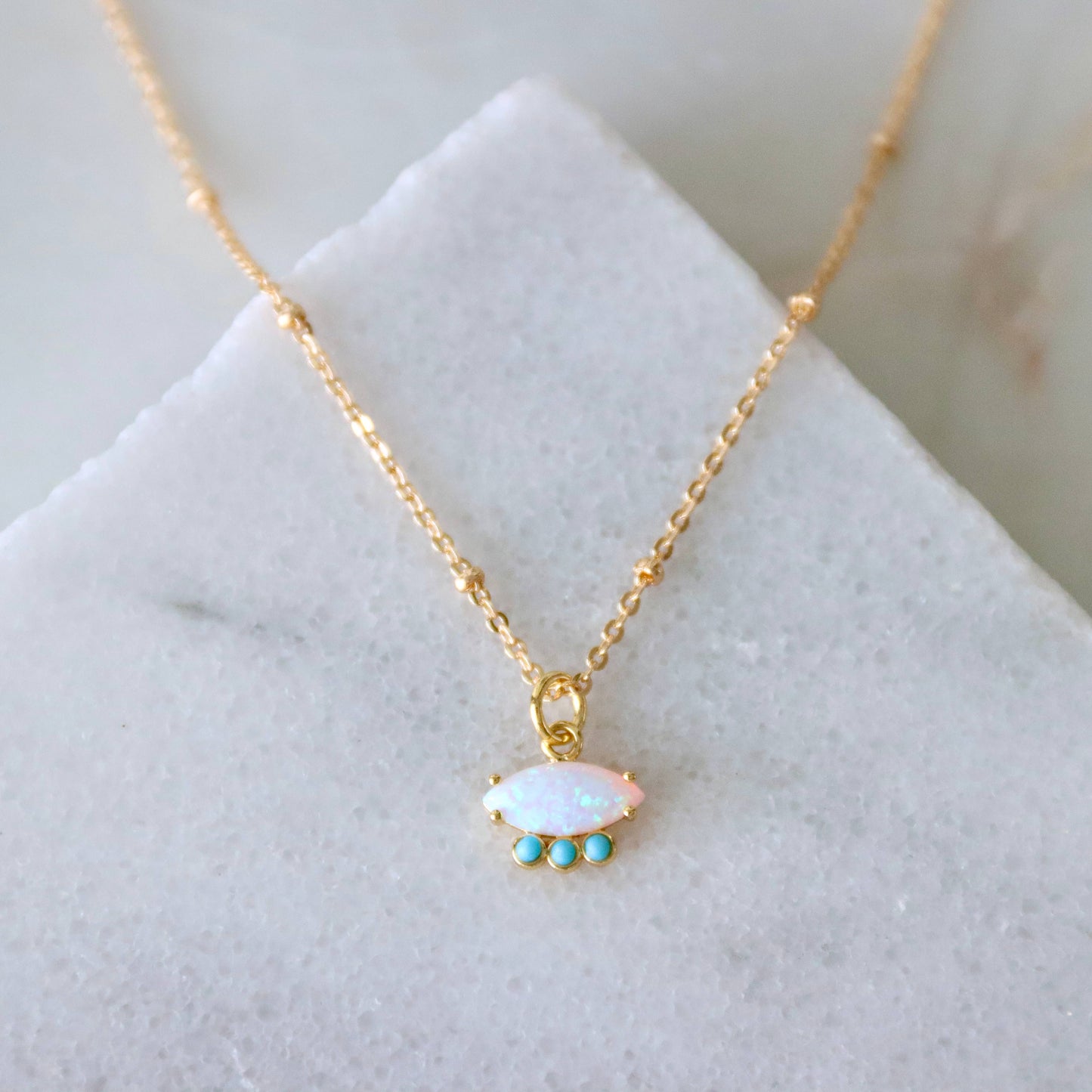 Opal and Turquoise Necklace