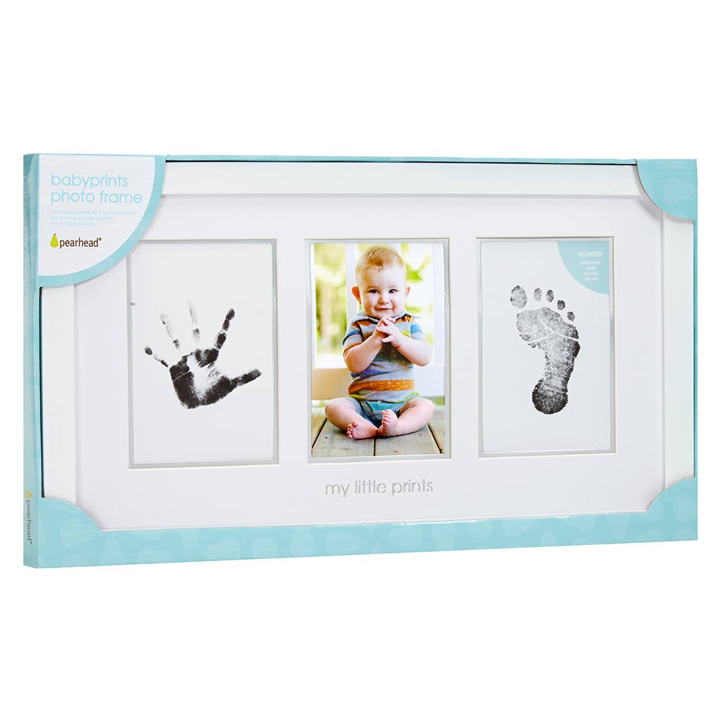 Babyprints Photo Wall Frame and Clean-Touch Ink Kit, White