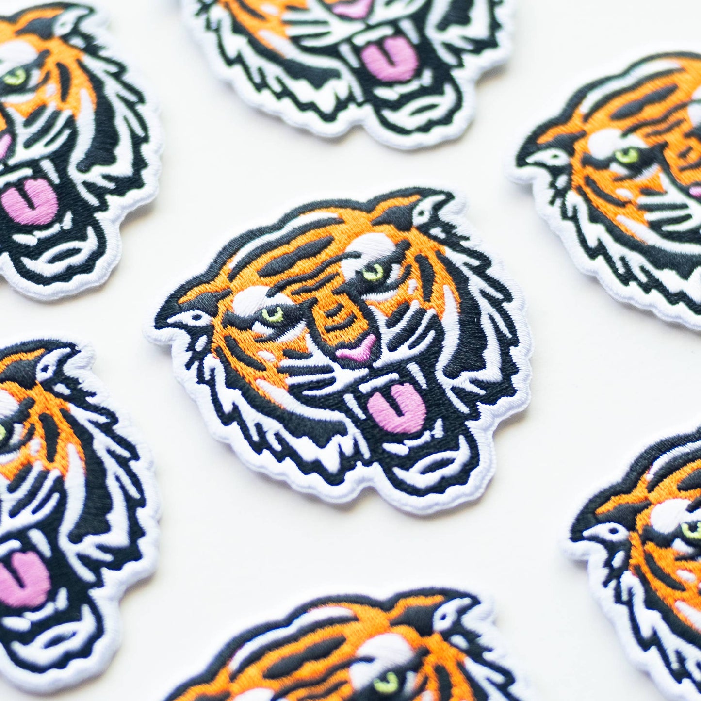 Bengal Tiger Face Embroidered Iron on Patch