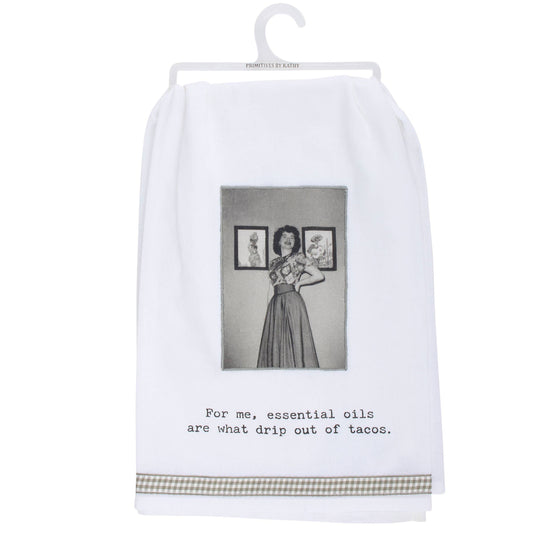 Essential Oils Drip Out Of Tacos Kitchen Towel