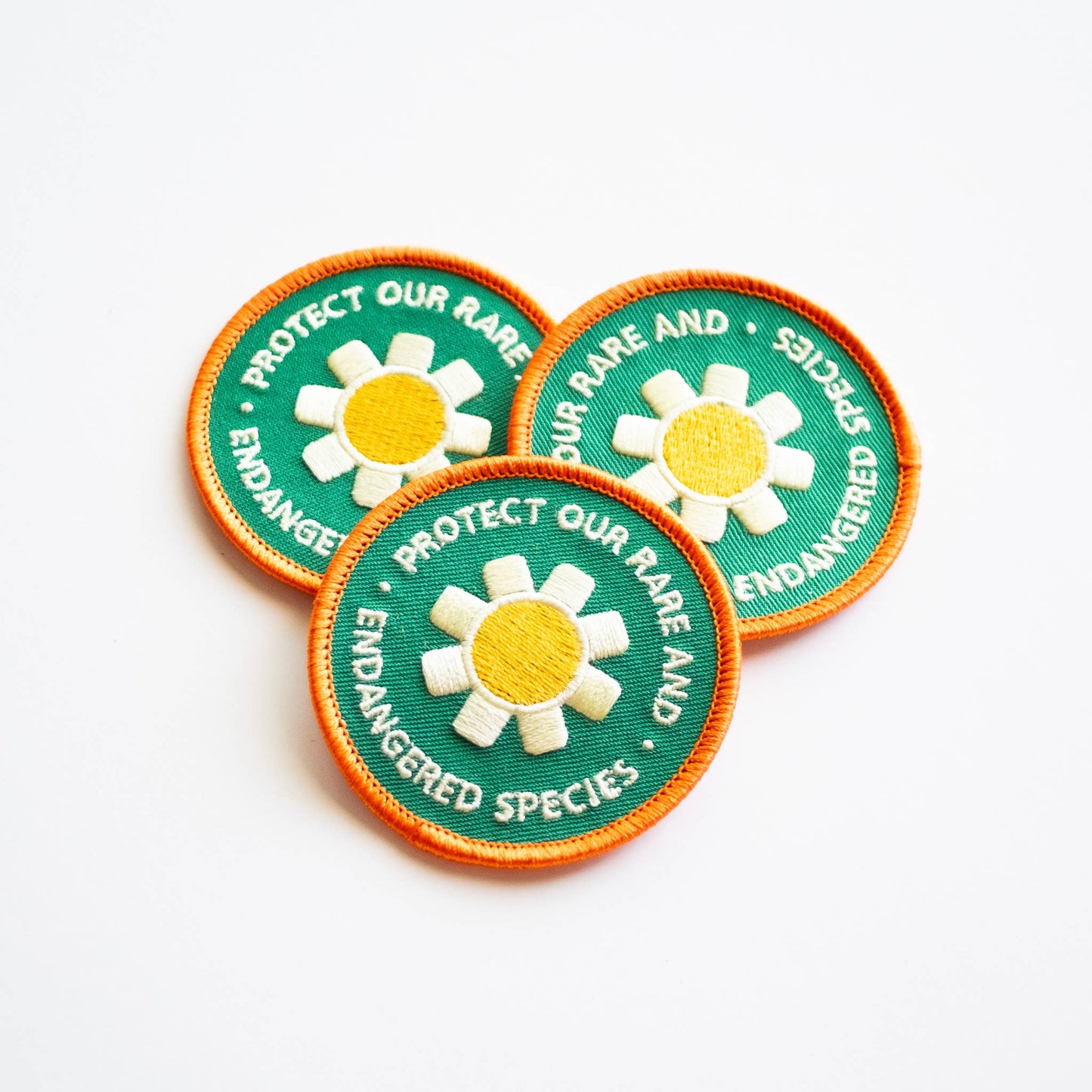Protect Our Rare and Endangered Species Iron on Patch