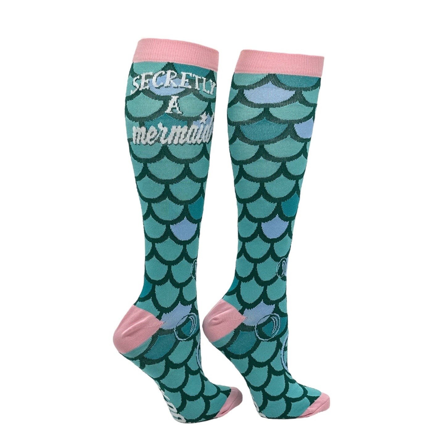 Secretly A Mermaid Compression Socks Mother's Day Graphic
