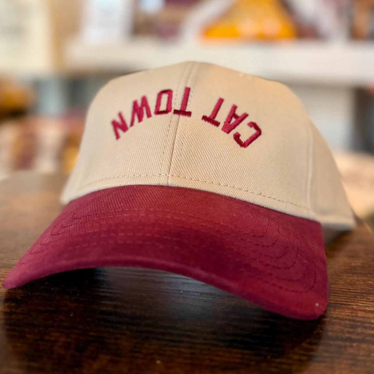 CAT TOWN Upside Down 6 Panel Baseball Cap