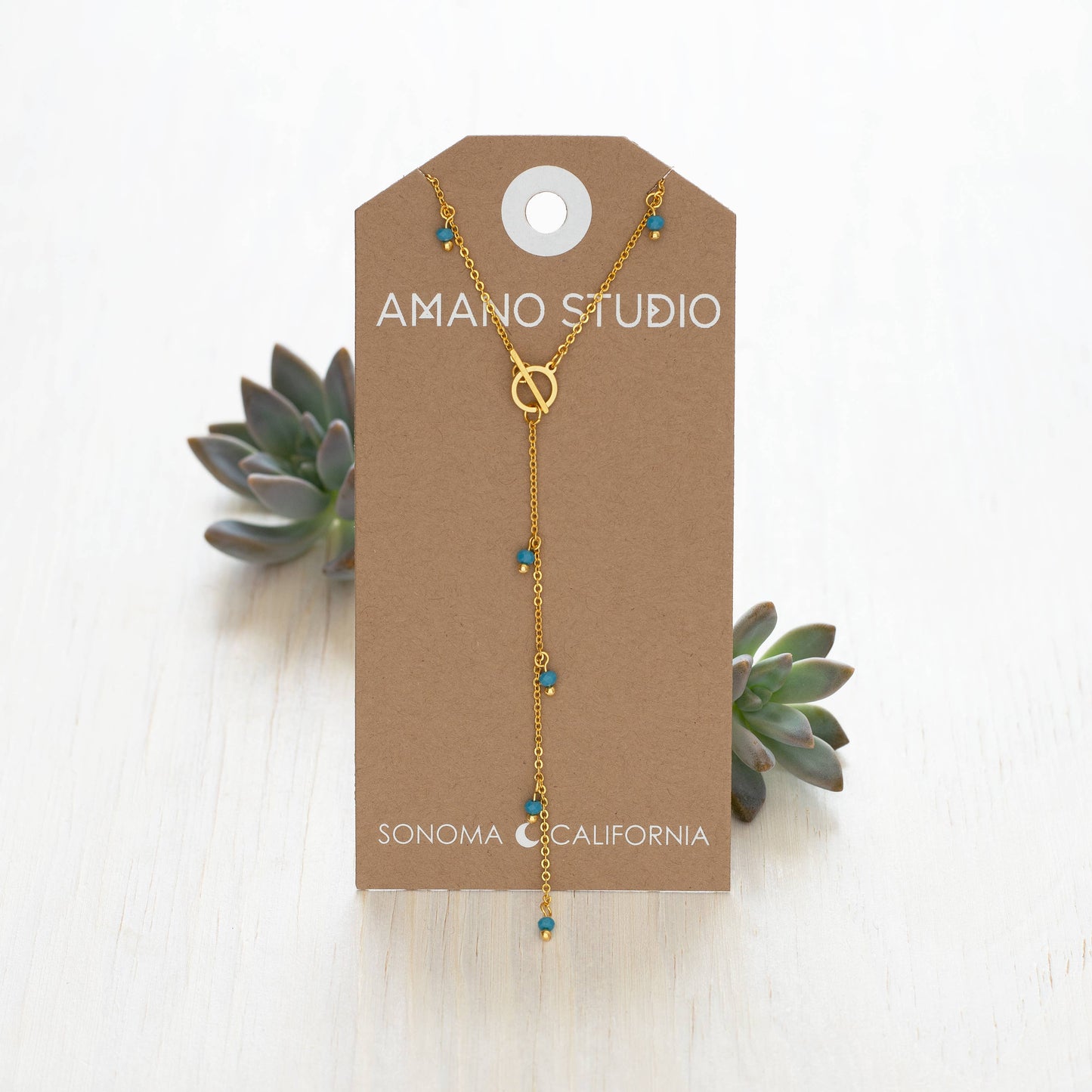 Beaded Lariat Necklace
