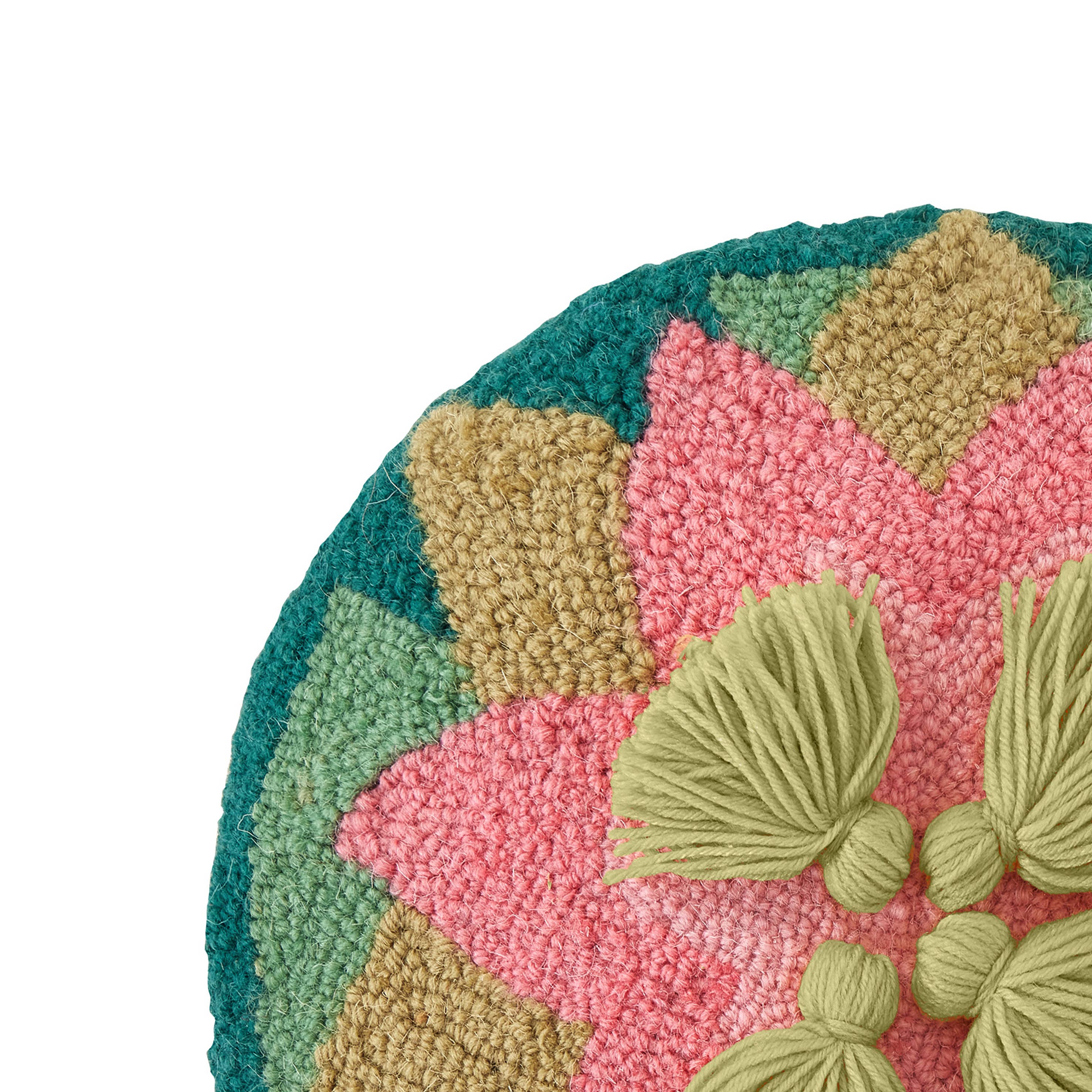 Jungalow No Mud No Lotus Hook Pillow - Thumbnail 2