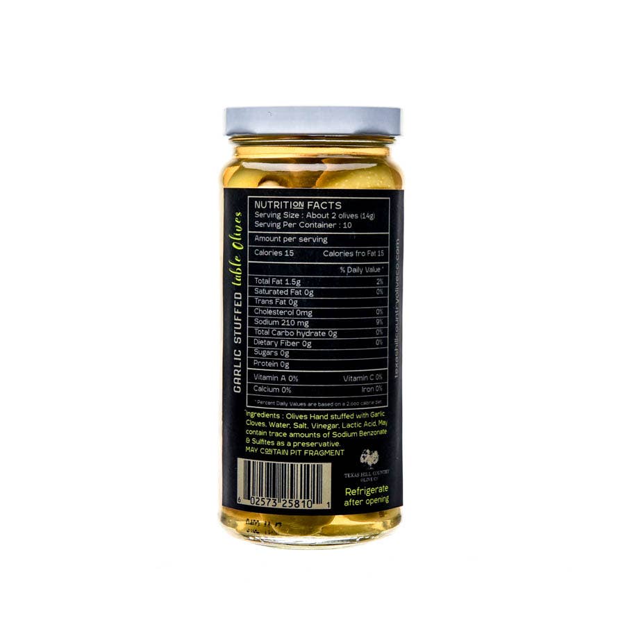 Garlic Stuffed Table Olives