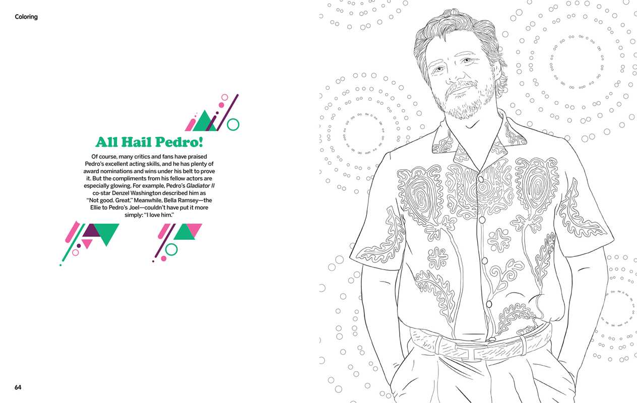 Pedro Pascal Coloring & Activity Book by Editors of Thunder Bay Press