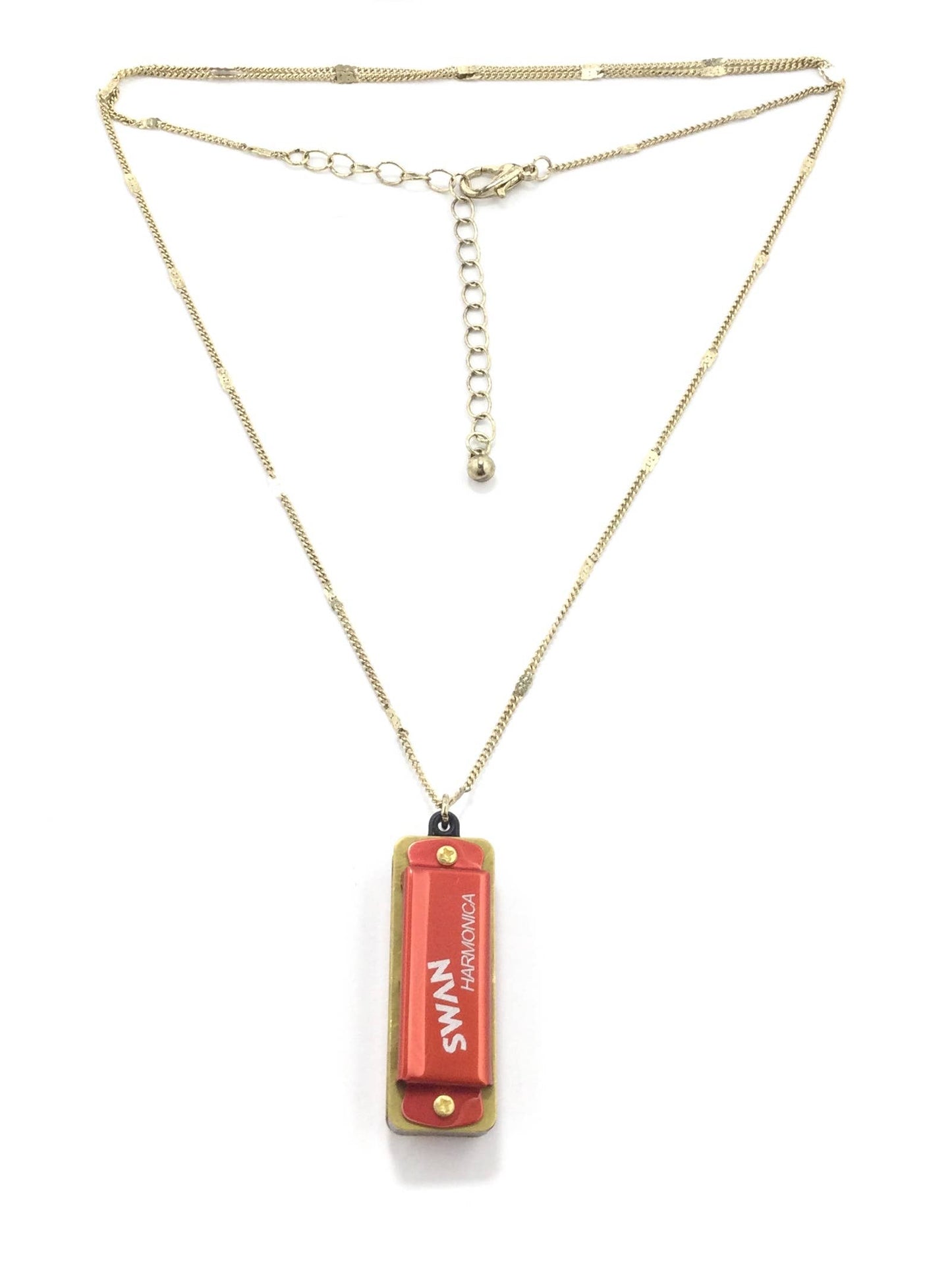 Mini Red Harmonica Necklace