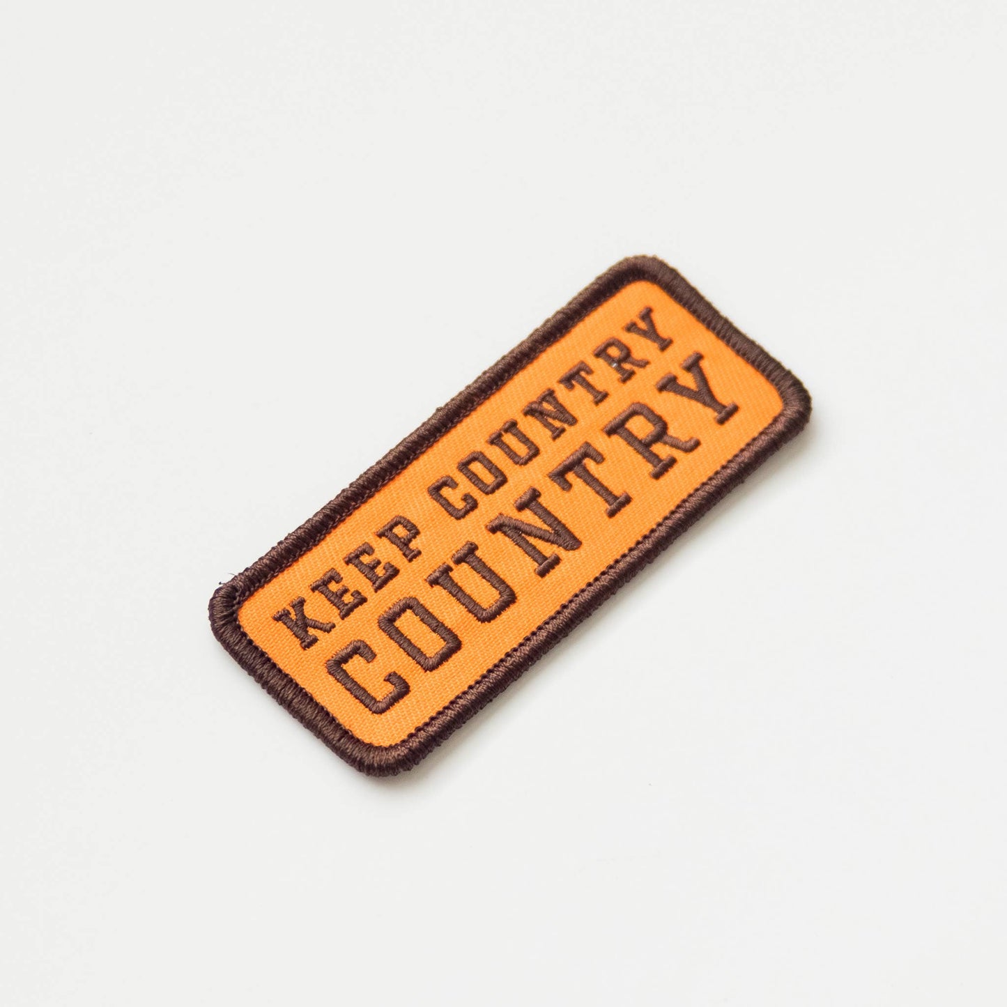 Keep Country, Country Embroidered Iron on Patch