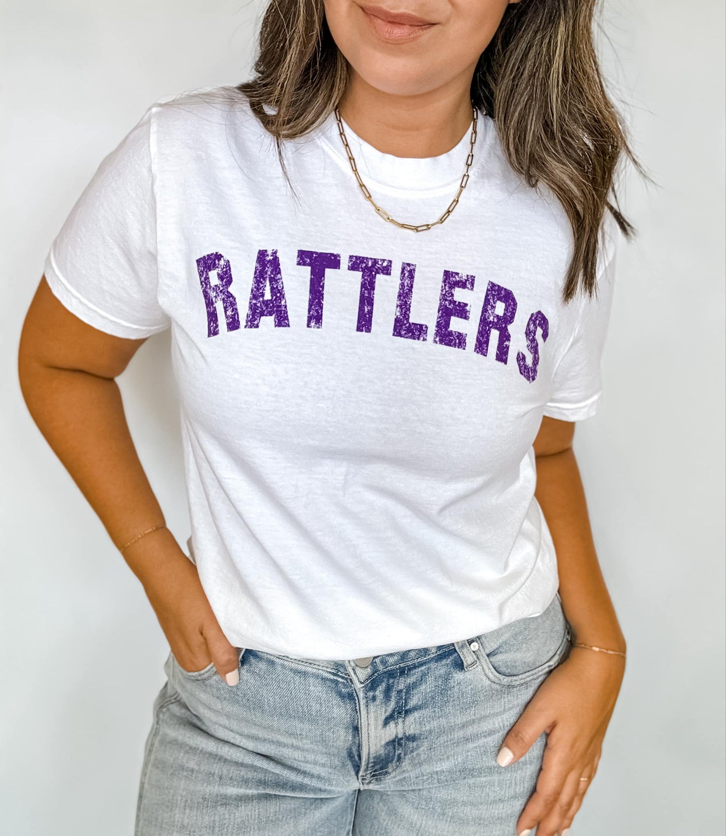 Rattlers White Tee