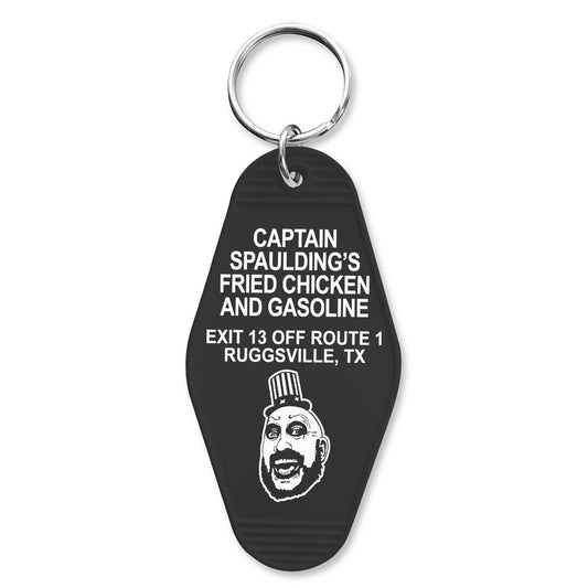 Captain Spaulding's Fried Chicken and Gasoline Keychain