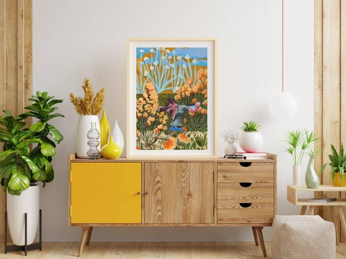 James Dean Desert Plants Print