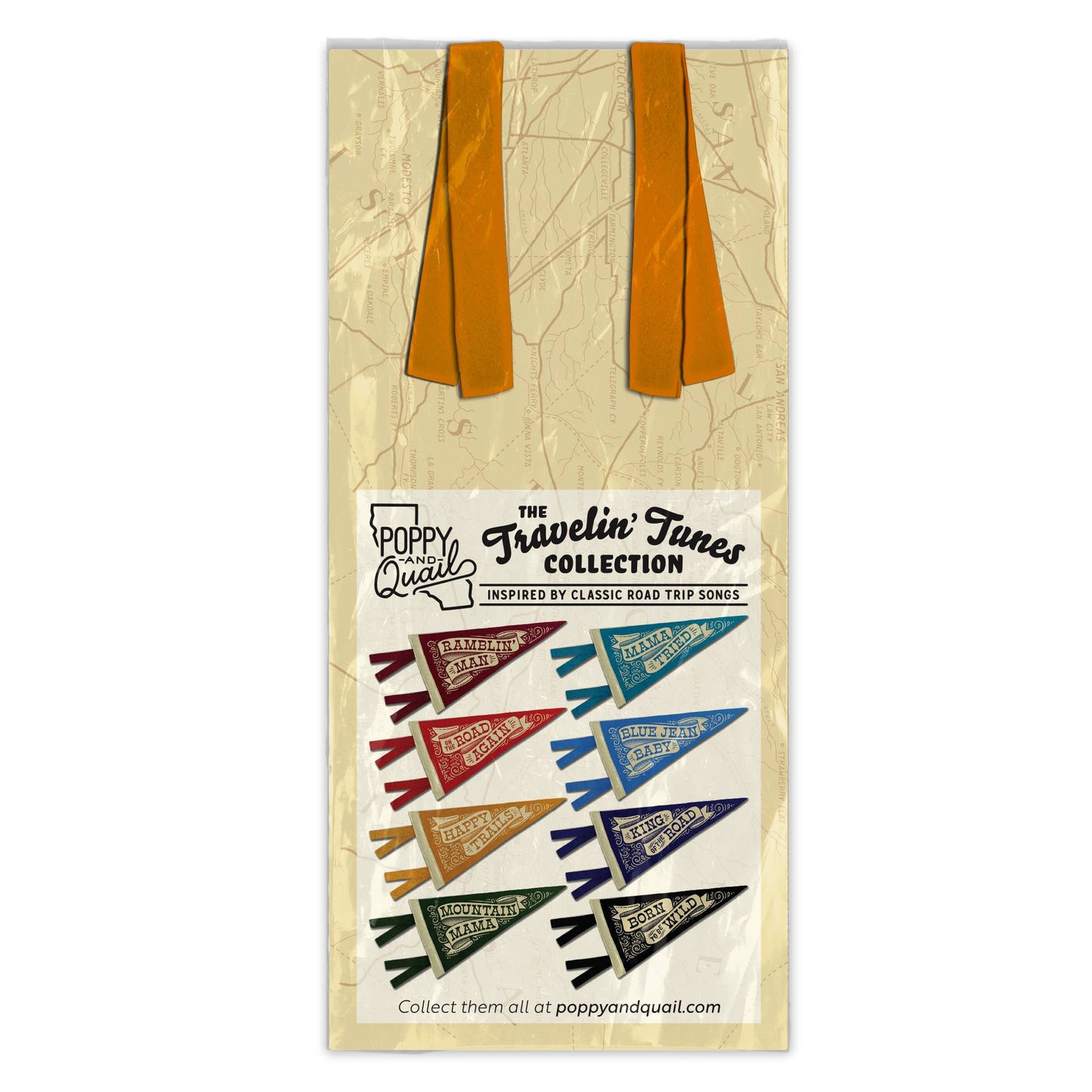 Happy Trails Mini Pennant