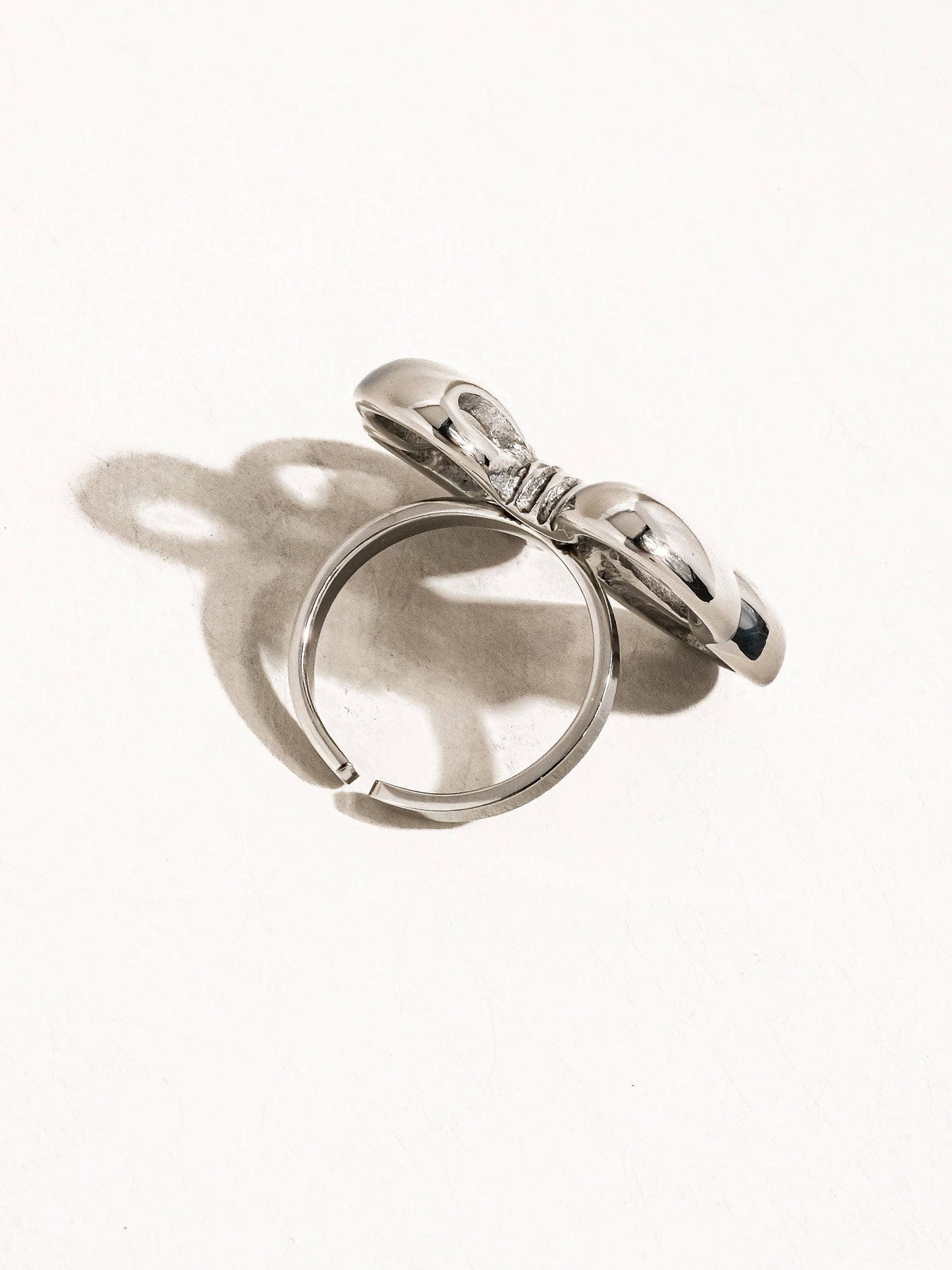 Ronda Silver Bow Adjustable Ring