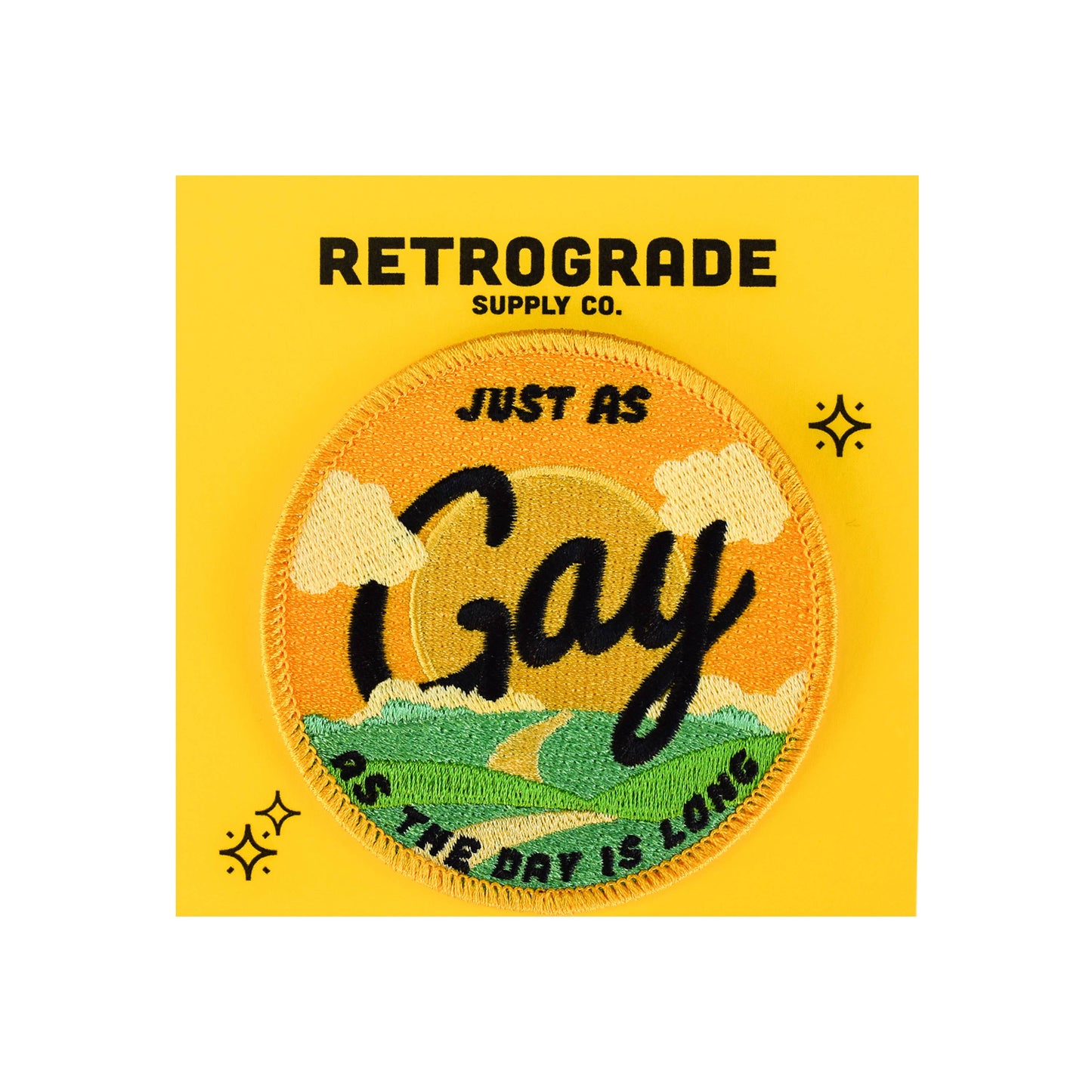 Just As Gay (Iron-On Patch)