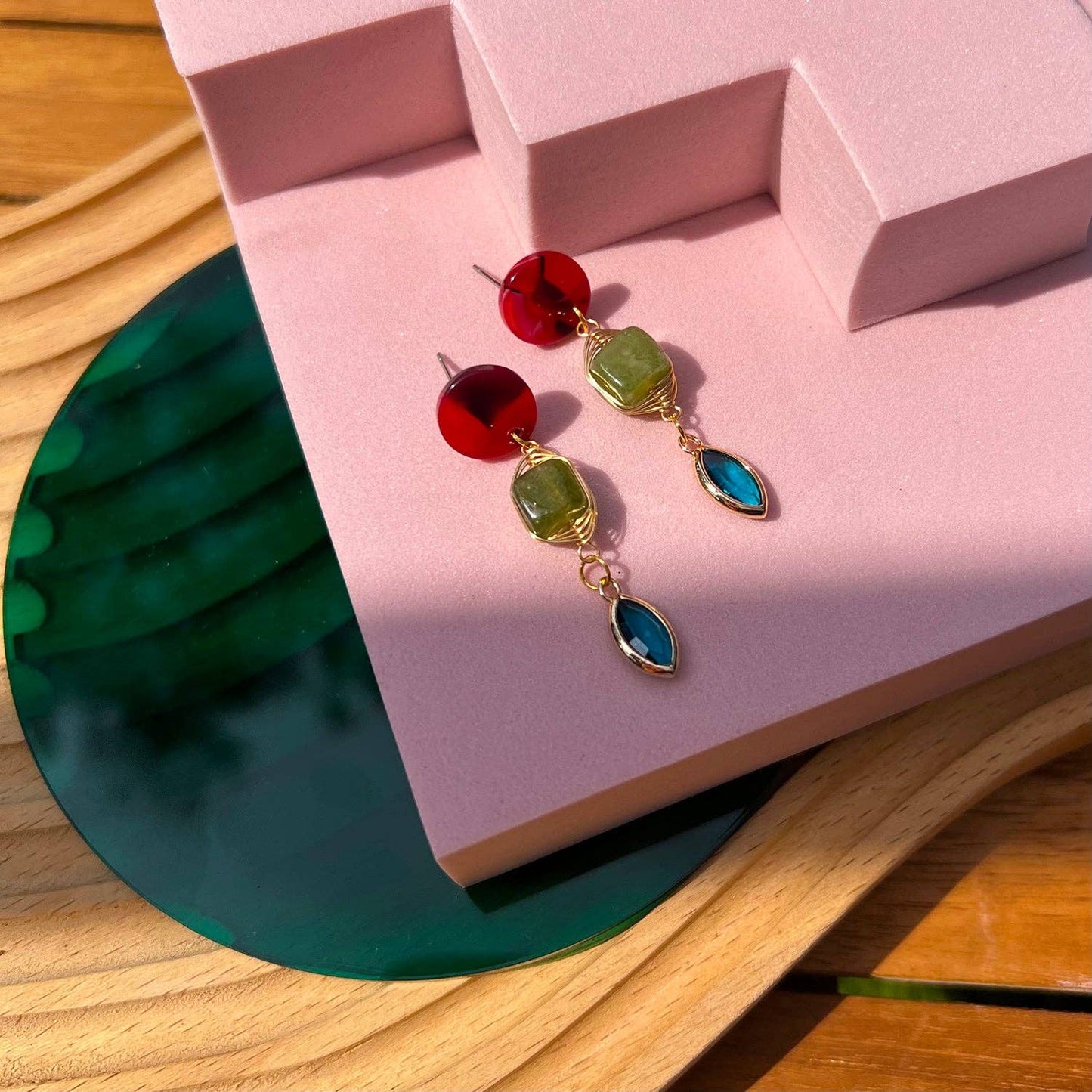 Good Fortune Jade Glam Dangles