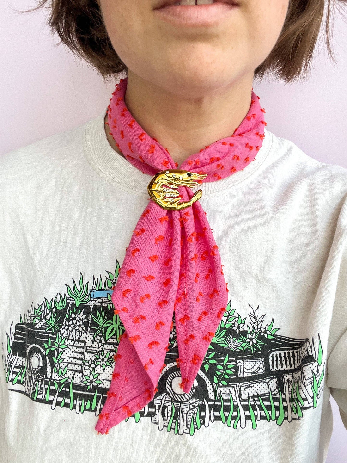 Fancy Shrimp Bandana Slide