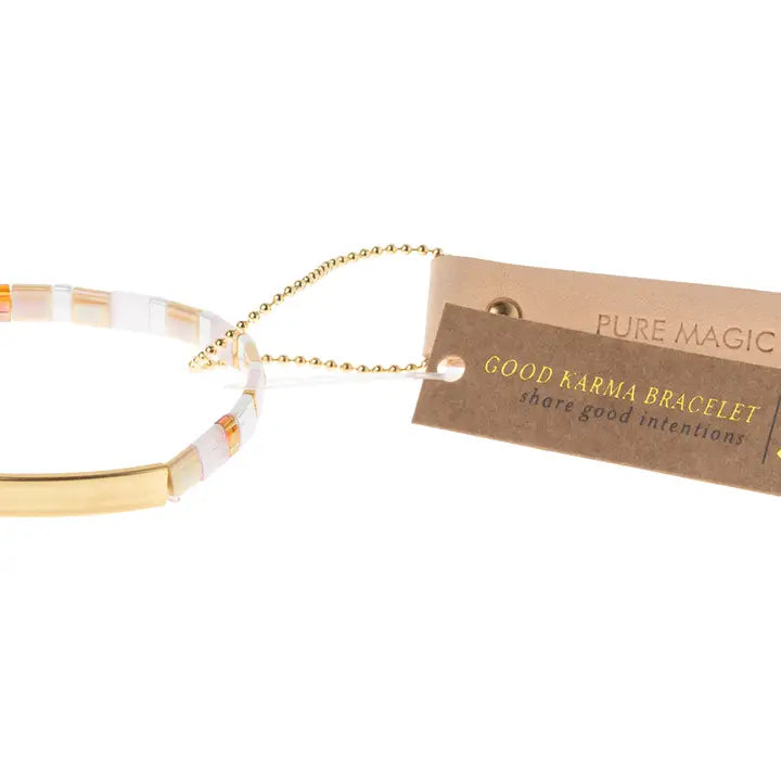 Good Karma Miyuki Bracelet - Pure Magic Neutral/Gold